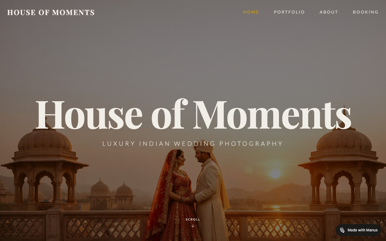 Ravi Pareek Photography website built by Daksha